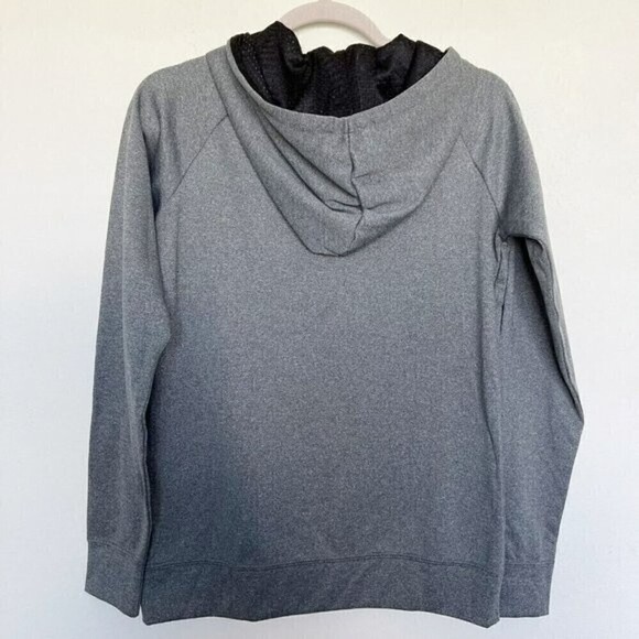 VARSITY preppy hoodie Pullover Sweatshirt SMALL grey number 0 Activewear - Picture 6 of 8